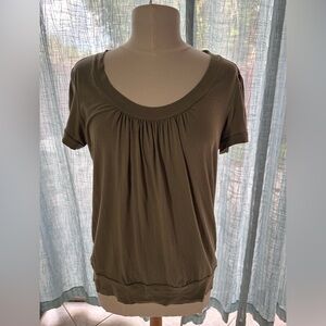 Michael Kors Olive Green Blouse L